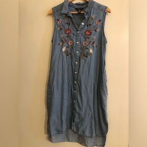 Denim & Floral Dress